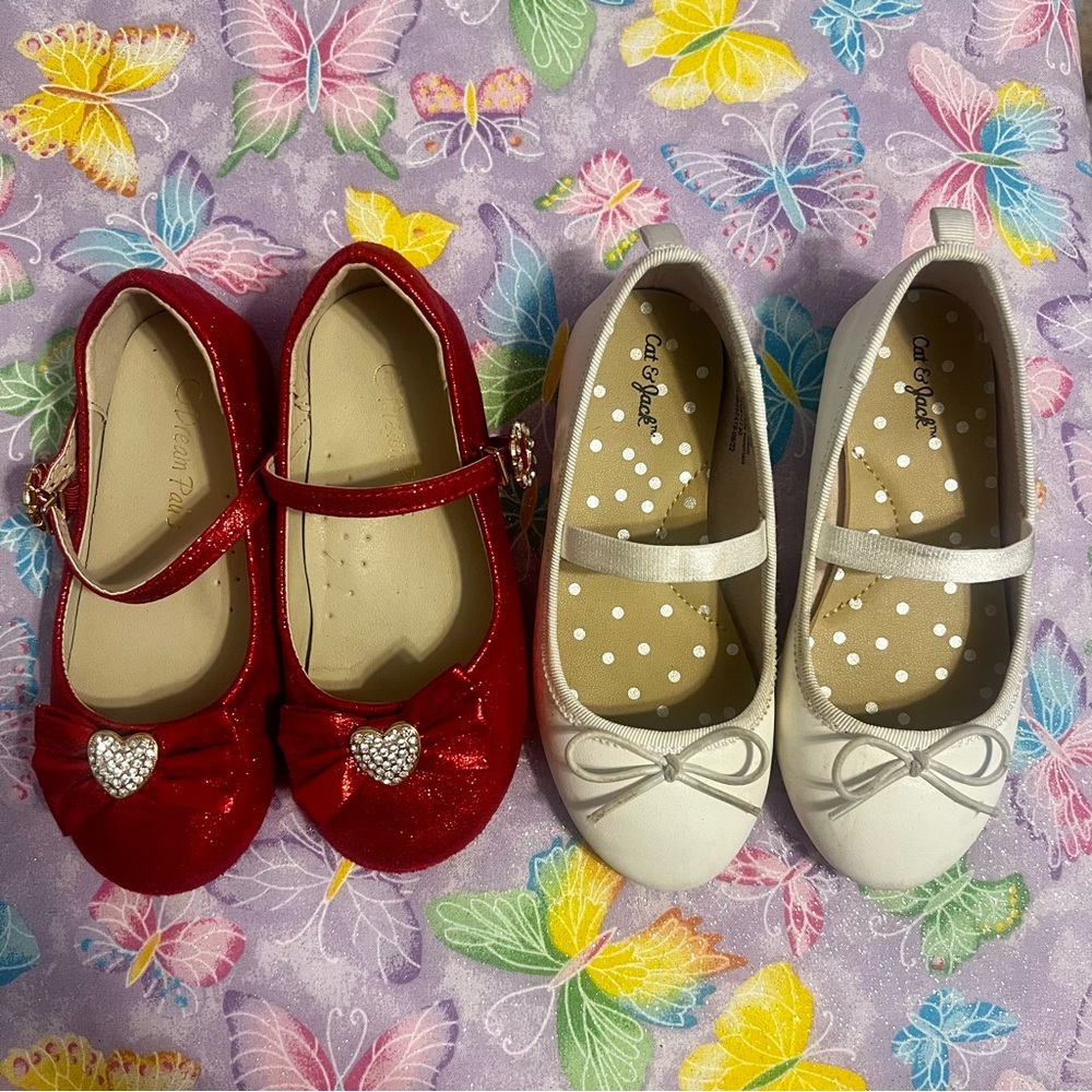 3 pairs of girls dress shoes